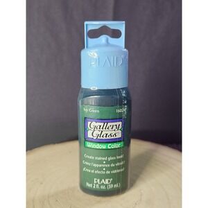 Plaid Gallery Glass Window‎ Color Ivy Green 16024 NEW Sealed (2 fl. oz.) Vintage